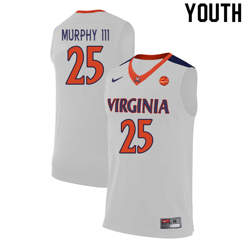 Youth #25 Trey Murphy III Virginia Cavaliers College Basketball Jerseys Sale-White - Click Image to Close